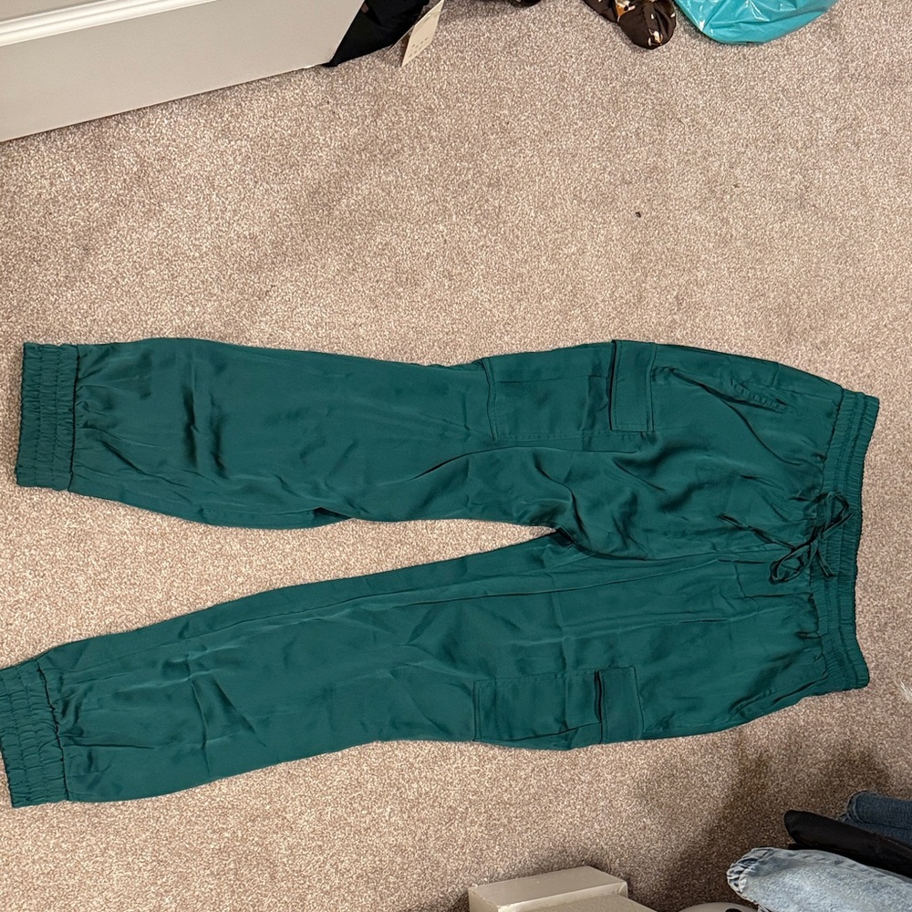 Women's Francesca’s silky Green Jogger Pants